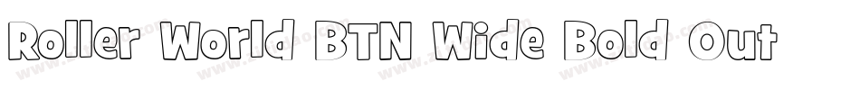 Roller World BTN Wide Bold Out字体转换